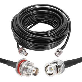 MECCANIXITY 1PCS RG58 Coaxial Cable 6ft/1.8 M, BNC Male to BNC Female Coax Cable 50 Ohm Low Loss Cable for CB Radio, Ham Radio, Antenna Analyzer