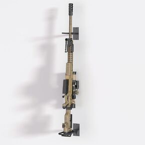 Gun-Rack, Upgrade Gun-Rack-for-Wall, Heavy Duty Steel Gun-Rack-Wall-Mount, Adjustable 1/4/8/12 Slot Indoor-Gun-Racks, Securely Display with Shotgun Rifle Rack