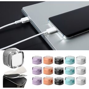 15 Pack Cable Organizer Clip Organizer Magnetic Wire Clip Self-Adhesive Wire Holder Under Desk Cable Management Office Home Desk Nightstand Wall Car Desktop Phone's USB Charging Cable Storage