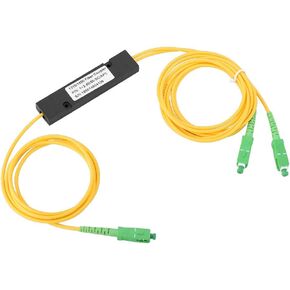 Optical Splitter, 1X2 Singlemode Fiber Optical Splitter SC/UPC PCL Splitter for Fibre Optical Communication System, CATV, FTTH, FOS