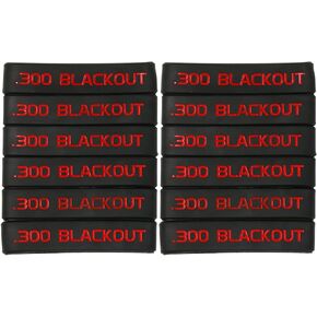 Aolamegs 12 Pack 300 Blackout Magazine Marking Band (Grey-Black)