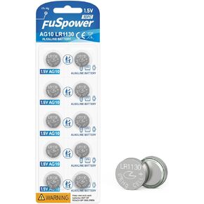 LR1130 Battery LR54/AG10/389/390 Button Cell Battery (10PCS)
