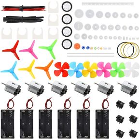 Sntieecr Electric Circuit Motor Kit, Science Experiment Educational Montessori Learning Kits Set for Kids DIY STEM Engineering Project