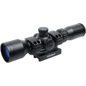 TRUGLO TRU-Brite 30 Series Illuminated Tactical Rifle Scope with Etched Illuminated Dual Color Reticle and Scope Mount, 3-9 x 42mm, Black
