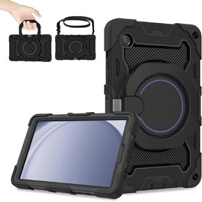 ROISKIN Case for Galaxy Tab A9 Plus 5G/ A9+ 11 Inch with HD Screen Protector & Shoulder Strap,Heavy Duty Military Case for Samsung Galaxy A9 Plus SM-X210/X216/X218 - Rotating Stand for Kids