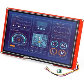 شاشة Nextion 7.0 بوصة HMI سلسلة ذكية NX8048P070-011C شاشة LCD-TFT تعمل باللمس بالسعة 800 * 480 تدعم وظائف تشغيل الرسوم المتحركة الصوتية للفيديو ووظيفة RTC، مناسبة لـ HMI للمركبة.