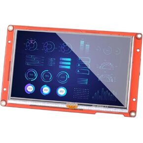Nextion 7.0″ HMI Display Intelligent Series NX8048P070-011C Capacitive LCD-TFT Touch Screen 800 * 480 Support Video Audio Animation Play Functions and RTC Function, Suitable for Vehicle HMI.