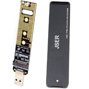 JSER USB 3.0 to Nvme M-Key M.2 NGFF SSD External PCBA Conveter Adapter Card Flash Disk Type 10Gbps