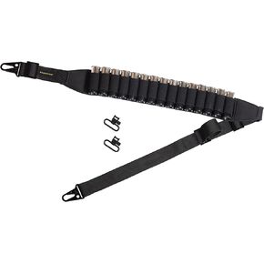 Shotgun Ammo Sling - Adjustable 2 Point Holds 15 Shells 12 Gauge