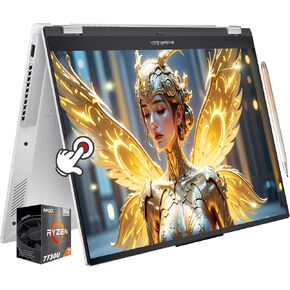 ASUS VivoBook S 16 Flip 2-in-1 Laptop, 16"WUXGA Touchscreen Display, 8-Core AMD Ryzen 7 7730U, 1080p FHD Webcam, Backlit Keyboard, WiFi 6E, Windows 11 Home, w/Pen (40GB RAM | 4TB SSD)