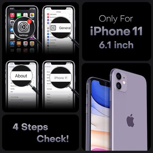 جراب TOCOL مغناطيسي 3 في 1 لهاتف iPhone 11، [غير أصفر] [حماية كاملة للكاميرا] [متوافق مع Magsafe] [حماية من الدرجة العسكرية 15FT] ممتص للصدمات لهاتف iPhone 11 6.1 بوصة، شفاف in Kuwait