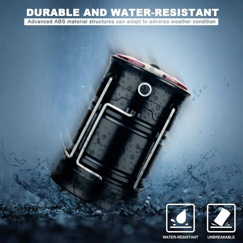 4 Pack Lantern Camping Essentials Lights, Led Flashlight for Power Outages, Tent Lights for Emergency, Survival Gear and Supplies for Hurricane, Rechargeable and Battery Powered Operated Lamp in Saudi Arabia