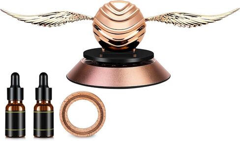 Kwak's Solar Car Air Fresheners,Solar Car Air Freshener with Swinging Wings for Car Interior Autorotation Decoration Accessories(Gold) in Kuwait