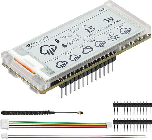 Vision Master E290 Development Board with 2.9" E-Ink Display Screen, SX1262 Chip BLE WiFi ESP32-S3R8 LoRa Module Compatible with Arduino PlatformIO Micpython Meshtastic Raspberry PI IoT（902-928MHz in Saudi Arabia