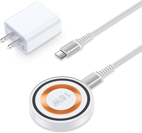 Magsafe Charger Android Magnetic Wireless Charger Samsung Fast Charging for Samsung Galaxy S24 Ultra Plus S23 FE S22 S21, Pixel 9Pro/8/7/6/5, 15W Wireless Charging Pad Stand Station+20W Type-C Adapter in Saudi Arabia