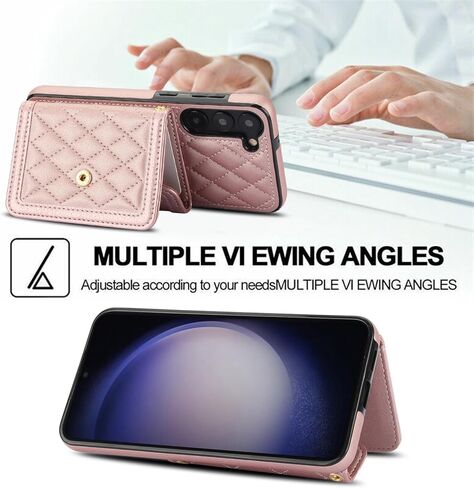 for Samsung Galaxy A15 5G Crossbody Wallet Case for Women, PU Leather Card Slot Phone Case with Cash Pocket Kickstand Purse Lanyard Case Cover for Samsung Galaxy A15 5G.Pocket Black in Kuwait