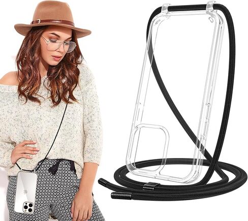 Phone Case with Strap & Wallet - Crossbody Phone Case Wallet & Credit Card Holder - Faux Leather Material, Sleek Design - Protective Accessory Compatible with Apple iPhone 16 Pro Max, Beige in Saudi Arabia