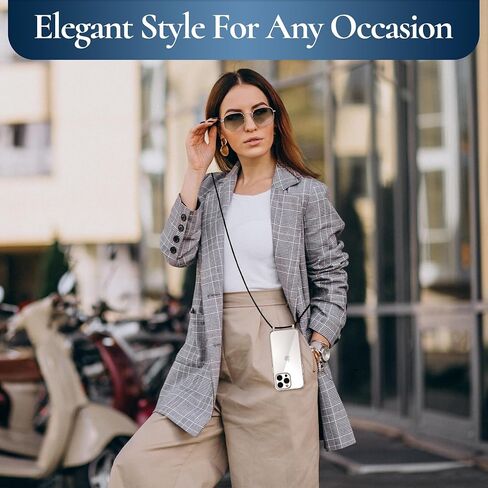 Phone Case with Strap & Wallet - Crossbody Phone Case Wallet & Credit Card Holder - Faux Leather Material, Sleek Design - Protective Accessory Compatible with Apple iPhone 16 Pro Max, Beige in Saudi Arabia
