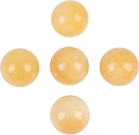 مجموعة كرة مستديرة من Fythesk مقاس 0.78 بوصة (20 مم) من الأحجار الكريمة الصغيرة المصقولة، تمثال صغير على شكل كرة كريستال ريكي شاكرا ريكي، مجموعة من 5 ديكورات فنغشوي، حزمة من 5 قطع، كوارتز وردي in Kuwait