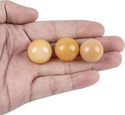 مجموعة كرة مستديرة من Fythesk مقاس 0.78 بوصة (20 مم) من الأحجار الكريمة الصغيرة المصقولة، تمثال صغير على شكل كرة كريستال ريكي شاكرا ريكي، مجموعة من 5 ديكورات فنغشوي، حزمة من 5 قطع، كوارتز وردي in Kuwait