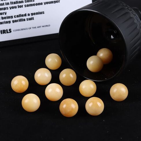 مجموعة كرة مستديرة من Fythesk مقاس 0.78 بوصة (20 مم) من الأحجار الكريمة الصغيرة المصقولة، تمثال صغير على شكل كرة كريستال ريكي شاكرا ريكي، مجموعة من 5 ديكورات فنغشوي، حزمة من 5 قطع، كوارتز وردي in Kuwait