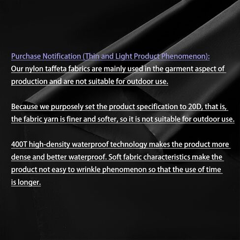 400T High Density Ultrathin Army Green Matte Nylon Taffeta Waterproof Fabric 60" Wide Soft Warm Nylon Fabric for Clothing Sewing Down Jacket Outdoor Interchange Jacket Coat,1 Yard in Kuwait