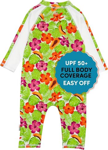 SwimZip Girls' Long-Sleeve UPF 50+ Swimsuit for Baby, Toddler, & Little Girls in Saudi Arabia