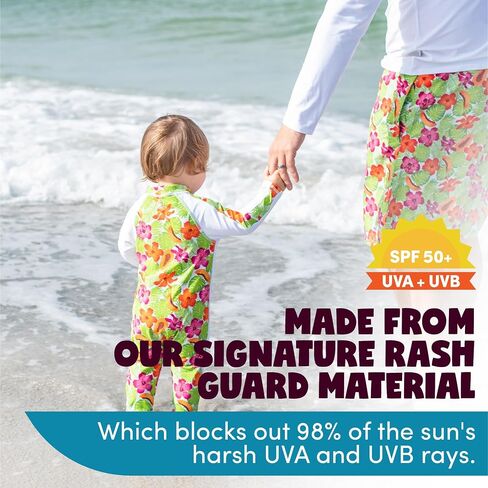 SwimZip Girls' Long-Sleeve UPF 50+ Swimsuit for Baby, Toddler, & Little Girls in Saudi Arabia