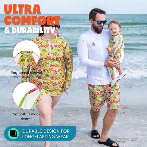 SwimZip Girls' Long-Sleeve UPF 50+ Swimsuit for Baby, Toddler, & Little Girls in Saudi Arabia