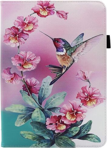 Universal 10 10.1 Inch Android Tablet Case, Dluggs PU Leather 360 Degree Rotating Multi-Angle Viewing Stand Case Cover for 10 10.1 and All 9.5-10.5 Inch Tablet, Bird in Saudi Arabia