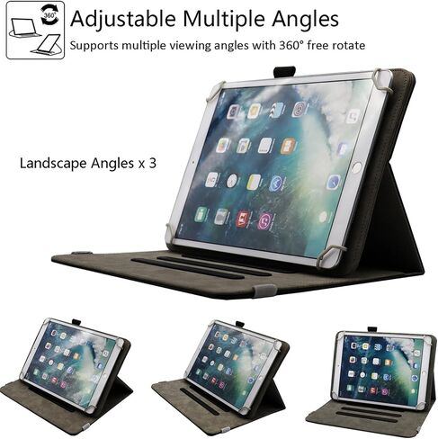 Universal 10 10.1 Inch Android Tablet Case, Dluggs PU Leather 360 Degree Rotating Multi-Angle Viewing Stand Case Cover for 10 10.1 and All 9.5-10.5 Inch Tablet, Bird in Saudi Arabia
