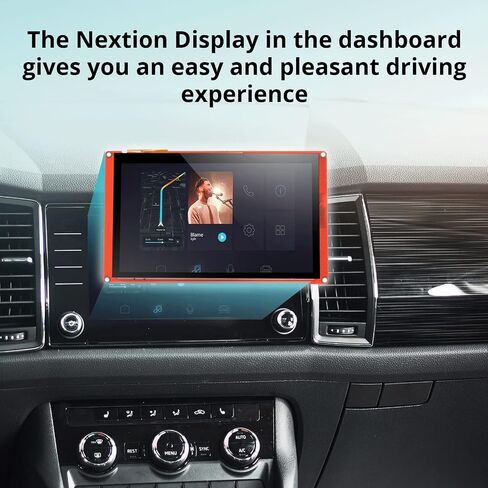Nextion 7.0″ HMI Display Intelligent Series NX8048P070-011C Capacitive LCD-TFT Touch Screen 800 * 480 Support Video Audio Animation Play Functions and RTC Function, Suitable for Vehicle HMI. in Saudi Arabia