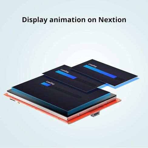 Nextion 7.0″ HMI Display Intelligent Series NX8048P070-011C Capacitive LCD-TFT Touch Screen 800 * 480 Support Video Audio Animation Play Functions and RTC Function, Suitable for Vehicle HMI. in Saudi Arabia