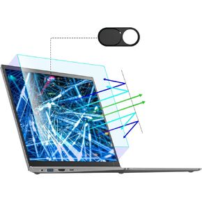【2 Pack】11.6 Inch Anti Blue Light Screen Protector with Camera Cover Compatible with HP/Dell/Acer/Asus/Samsung/Lenovo/Toshiba/Sony/MSI/LG/Razer Blade, Removable 16:9 Aspect Screen Protector for 11.6"