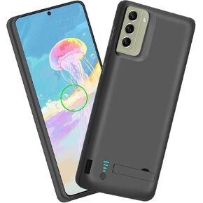 Sitong Battery Case for Samsung Galaxy S21 FE 5G, 5000mAh Rechargeable Extended Battery Charging Charger Case, Add 100% Extra Juice, Not Compatible with Galaxy S21 (6.4 inch) Black