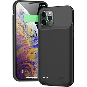 Battery Case for iPhone 11 Pro, Full Encircle 7000mAh Ultra-Slim Rechargeable Portable Charging Cover Extended Battery Pack Compatible with iPhone 11 Pro (5.8 inch) Charger Case with Carplay-Black