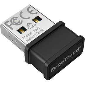 BrosTrend AX300 WiFi 6 Linux Compatible WiFi Adapter, 2.4GHz Only, Nano Linux WiFi Adapter for PC, Raspberry Pi 2+, for Ubuntu, Mint, Debian, Kubuntu, Mate, Zorin, PureOS etc, USB WiFi Dongle 286Mbps