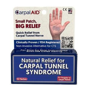CarpalAID Carpal Tunnel Syndrome Relief - Self Adhesive Support for Relief (Small 5PC)