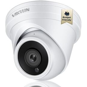 VIKYLIN UltraHD 4K 8MP PoE IP Camera Outdoor,4K PTZ IP Dome Security Camera with 5X Optical Zoom 2.7-13.5 mm, Human Vehicle Detection, 2 Way Audio,131ft IR Night Vision, IK10/IP67,Blue Iris,NDAA