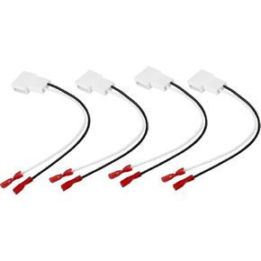 4 Pack 72-8104 Speaker Harness Adapter Compatible with Toyota Speaker Wire Harness Adapter Plug Compatible with Toyota Tacoma Tundra Camry Corolla 4 Runner Scion Pontiac Speaker Wiring Harness Adapter