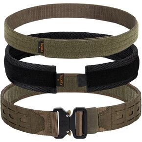 MOLLE Battle Belt Tactical Combat Gun Belt Nylon Duty Belt Quick Release 2" Outer Belt 2 1/3" Belt Pad 1.5" Inner Belt