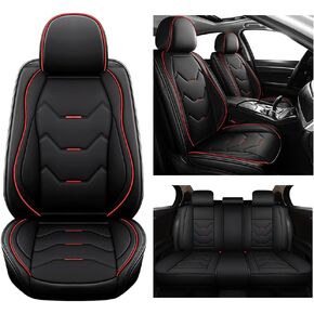 Car Seat Covers Fit for Jeep Wrangler 4xe 2023-2024,Super Breathable and Waterproof Leather Seat Covers,2 Seats&Luxury (Black)
