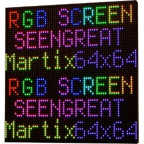 4096 RGB Full-Color LED Matrix Panel Display 64×64 Pixels for Raspberry Pi 3mm Pitch with 2 HUB75 Interface