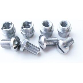 1911 Grip Screws Bushings, M1911 Clones 1911A1 Fits These and other standard 1911 .45 .38 Industries Stainless steel Grip Nut Screws & Bushings,Pack of 4 sets