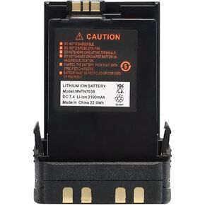 PMNN4486 Battery PMNN4547A Replacement Battery 3100mAh [Upgraded] for Motorola APX 6000 APX 6000XE APX 7000 APX 8000 SRX2200 PMNN4547 NNTN7033 NNTN7034 NNTN7036 NNTN7037 NNTN7038 Battery