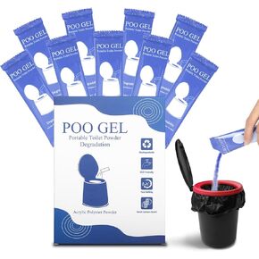 Portable Toilet Gel, for Portable Toilet, Portable Toilet Absorbent Gel Powder for Camping Hiking, Acrylic Polymer Powders
