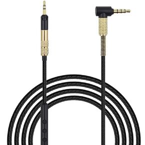 FAAEAL HD598 Coiled Audio Cable Replacement for Sennheiser HD599 HD569 HD558 HD518 ATH-M50X ATH-M70X Headphones with 6.35mm(1/4") Adapter 2-Pack