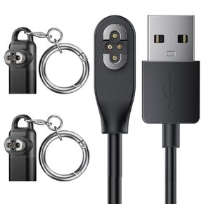 كابل شحن لـ Shokz OpenSwim Pro مع محولين من النوع C، محول شحن كابل Gorixer من النوع C متوافق مع Shokz OpenSwim Pro، سلك شاحن مغناطيسي 4 دبوس لسماعات توصيل العظام Shokz