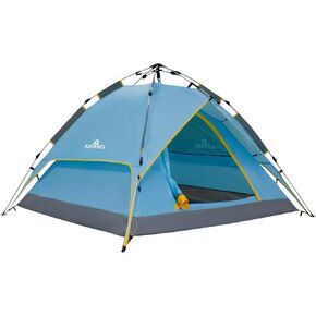 Camping Tent Automatic 2 Person Instant Tent Pop Up Ultralight Dome Tent 4 Seasons Waterproof & Windproof Camping Tent with Removable Outer Tarpaulin, Double Layers