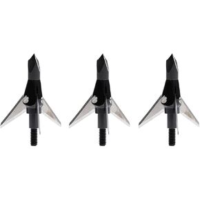 Swhacker Levi Morgan Series 3-Blade Broadhead 1.25" 100 Grain Pack of 3, Black